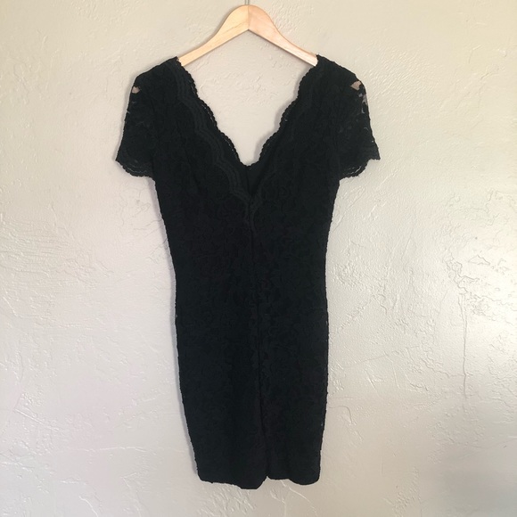 NWOT [kimchi blue] black lace v-neck mini - Picture 3 of 5